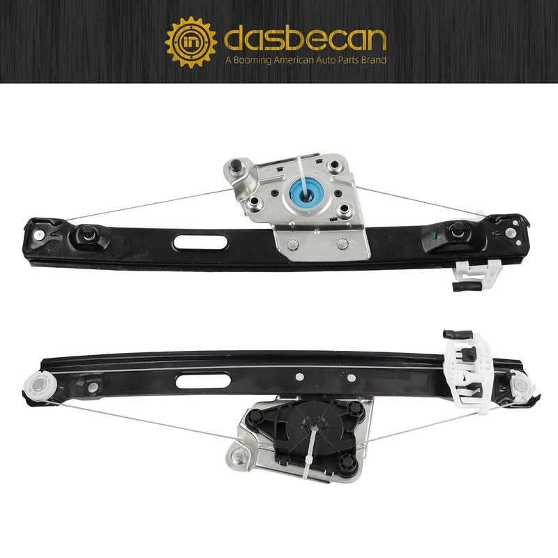 Dasbecan منظم نافذة كهربائية بدون محرك متوافق مع بي إم دبليو 3 سيريز E90 E91 323i 325i 328i 330i 335i M3 2006-2012 الجهة اليسرى الخلفية للسائق يستبدل 51357140589 749-468 - Image 3